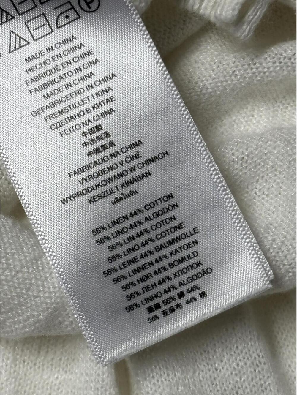 Michael Kors Women’s White Linen Blend Button Front Cardigan Size XL - Picture 5 of 7